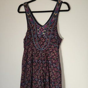 Free People Boho Floral Mini Dress - Size M
